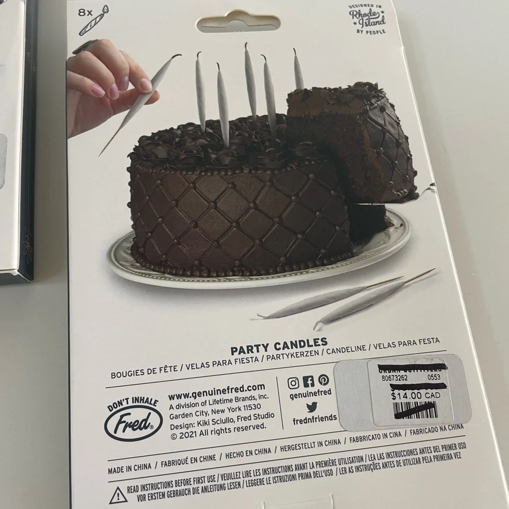 Set of 2 NWT Urban Outfitters Lit Party Candles